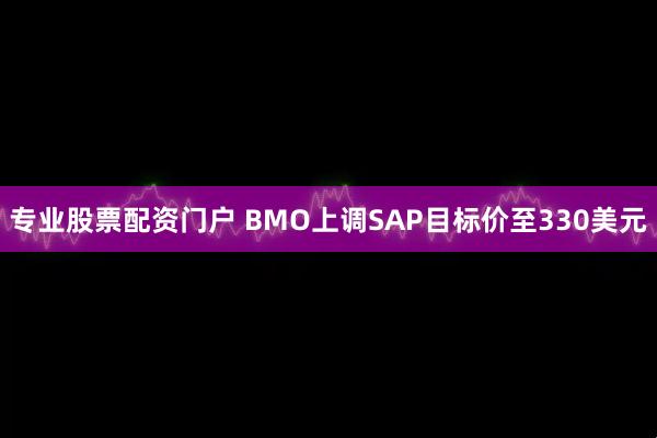 专业股票配资门户 BMO上调SAP目标价至330美元